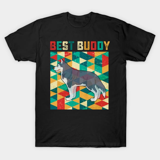 Best Buddy Siberian Husky T-Shirt by danieldamssm